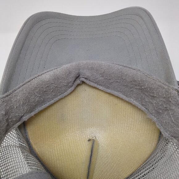 Letter P Snapback Trucker Hat Gray OS Adjustable Embroidered Mesh Back Rope Otto - Picture 7 of 8